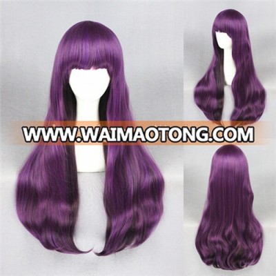 High Quality 80cm Long Straight Pink Mixed Synthetic Anime Lolita Wig Cosplay Lolita Hair Wig Party Wig