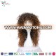 Wigs Fashion Women Long Wavy Curly Heat resistant fiber Brown Mixed Cosplay Wig